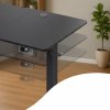 Výškovo nastaviteľný stôl 160x75x117cm - čierny
