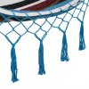 Hojdacia sieť so strapcami - modrá 8637