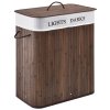 Bambusový kôš na prádlo Curly 100 litrov, hnedý 13723