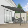 Hliníková pergola Borneo 4x3 m - šedá 17229