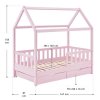 Detská posteľ Marli 80 x 160 cm s úložným priestorom - ružová rozmery