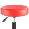 Taburetka na kolieskach - červená sedák