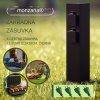 Záhradný stĺpik 4x zásuvka - čierny možnosti