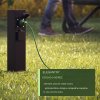 Záhradný stĺpik 4x zásuvka - čierny použitie