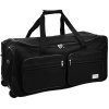 Cestovná taška s kolieskami 85 l - čierna