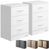 Sada 2 ks nočných stolíkov Eloise 54x39x28 cm - biela