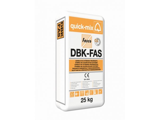 Quick mix DBK-FAS 25kg lepidlo a stěrka na zateplovcí systém