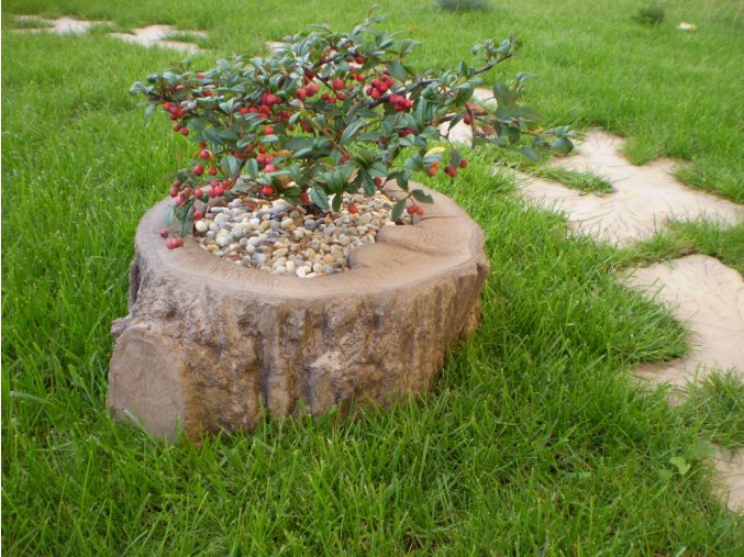 Květináč imitace dřeva, malý 26cm, v. 11cm