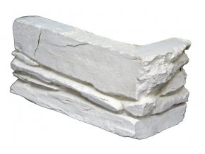 Obklad umělý kámen Shale bílý - roh