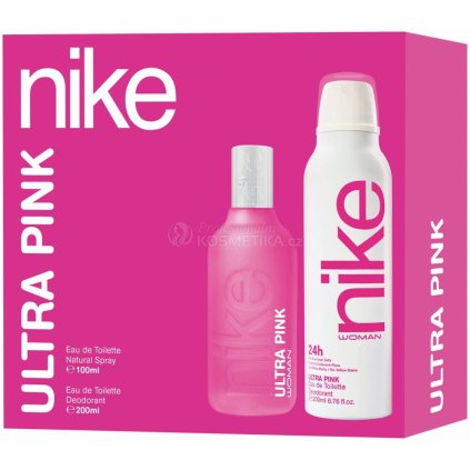 Nike Ultra Pink Woman set - EDT 100 ml + Deodorant 200 ml Dárková sada