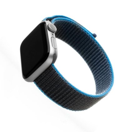 Nylonový řemínek FIXED Nylon Strap pro Apple Watch 38/40/41mm, šedomodrý