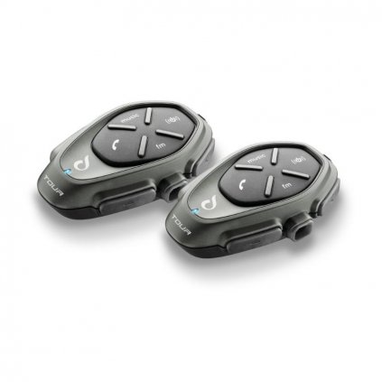 Bluetooth handsfree pro uzavřené a otevřené přilby CellularLine Interphone TOUR Twin Pack