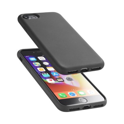 Ochranný silikonový kryt Cellularline Sensation pro Apple iPhone 7/8/SE (2020/2022), černý