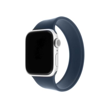 Elastický silikonový řemínek FIXED Silicone Strap pro Apple Watch 42/44/45/49mm, velikost S, modrý