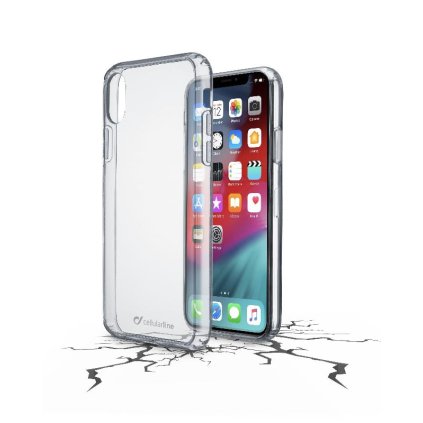 Zadní čirý kryt s ochranným rámečkem Cellularline CLEAR DUO pro Apple iPhone XS Max