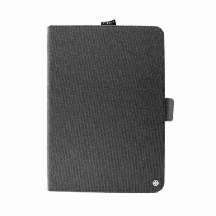 Textilní pouzdro pro 10,1" tablety FIXED Novel se stojánkem a kapsou pro stylus, temně šedé