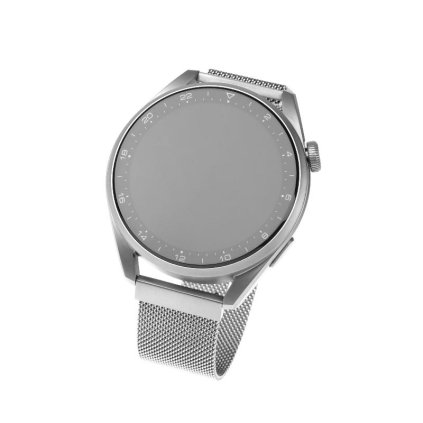 Síťovaný nerezový řemínek FIXED Mesh Strap s Quick Release 20mm pro smartwatch, stříbrný