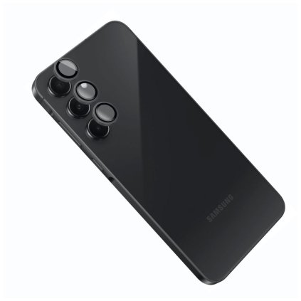 Ochranná skla čoček fotoaparátů FIXED Camera Glass pro Samsung Galaxy A15/A15 5G, černá