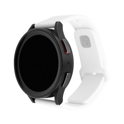 Set silikonových řemínků FIXED Silicone Sporty Strap s Quick Release 20mm pro smartwatch, bílý