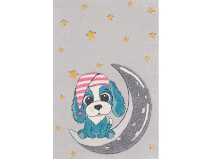Pastel Kids dog koberec aj vo variante ako kruh  od 80x150cm grey