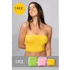 5PACK - Dámský bezešvý top bez ramínek