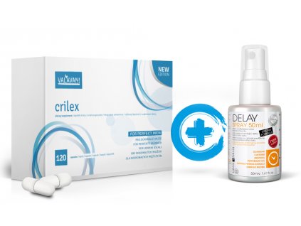 Akční balíček Crilex 120 kapslí + Delay spray 50ml