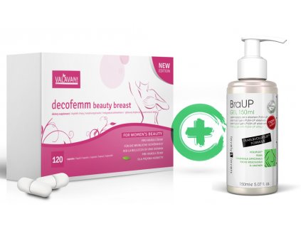 Akční balíček DecoFemm beauty breast + BraUP gel 150ml