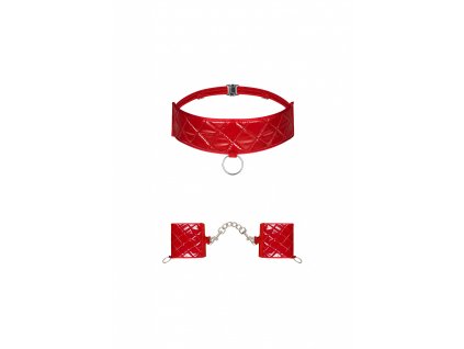 Pikantní sada Hunteria cuffs & choker - Obsessive