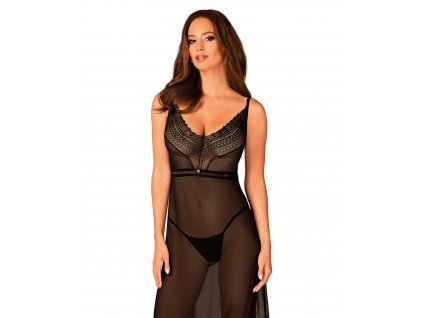 Elegantní košilka Estiqua long chemise - Obsessive