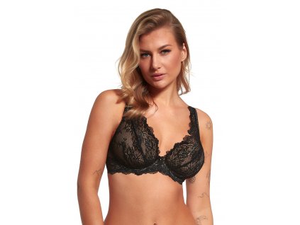 Dámská podprsenka / bralette 2366 Černá -LupoLine (Barva černá, Velikost 70D)