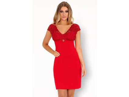 Vzrušující košilka Crossina red - LivCo Corsetti