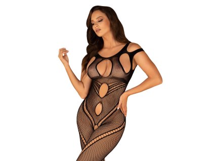 Jedinečné body G322 bodystocking - Obsessive (Barva černá, Velikost S/M/L)