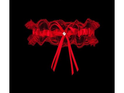 Podvazek PW-24 červená - Julimex (Barva červená, Velikost uni)