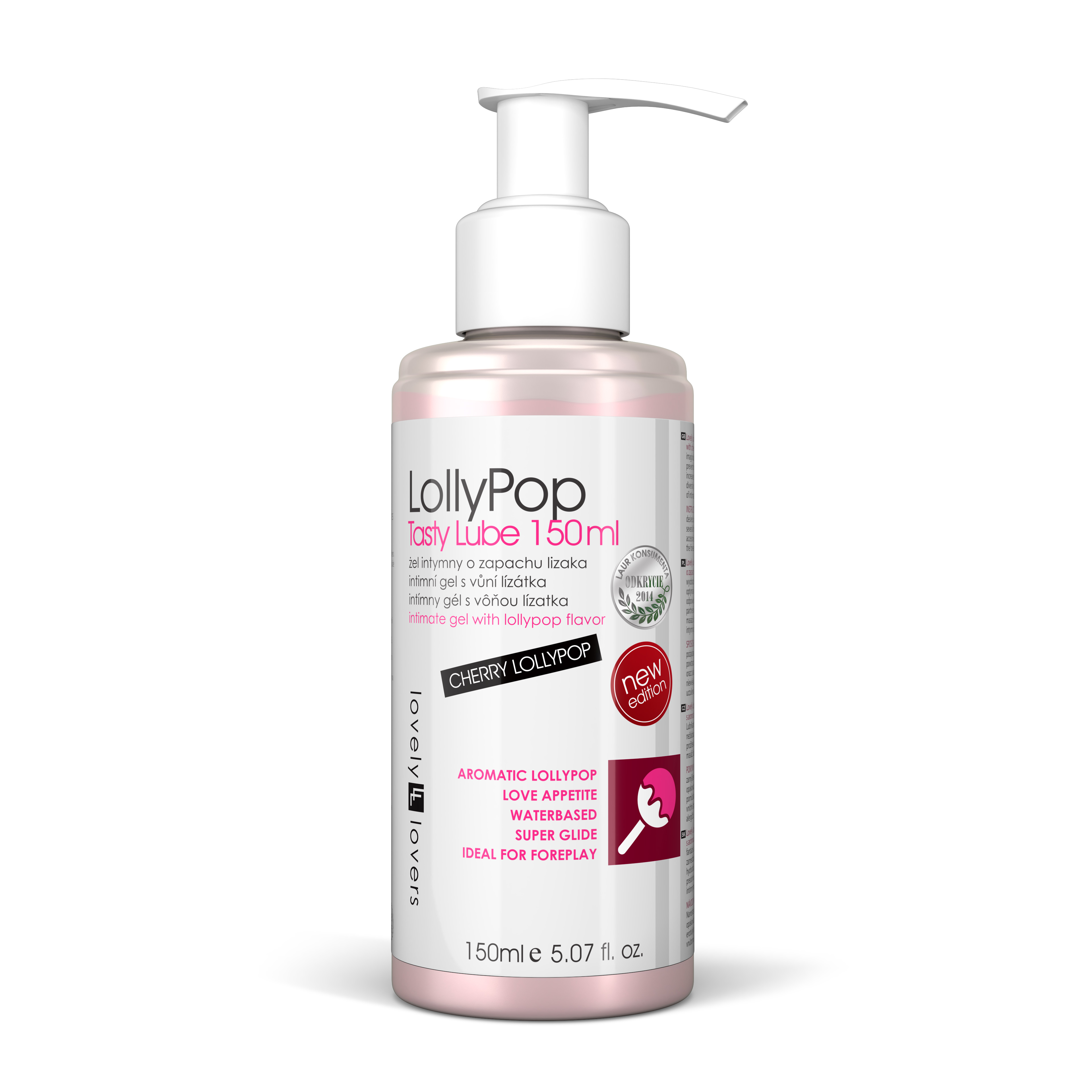 Levně LollyPop tasty lube 150ml - lubirkační gel třešňové lízátko