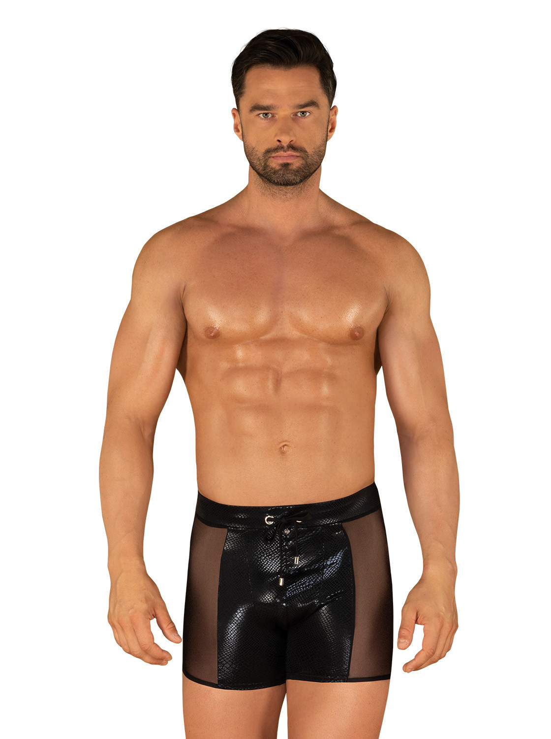 Sexy pánské plavky Punta Negra swim shorts - Obsessive Barva: černá, Velikost: L/XL