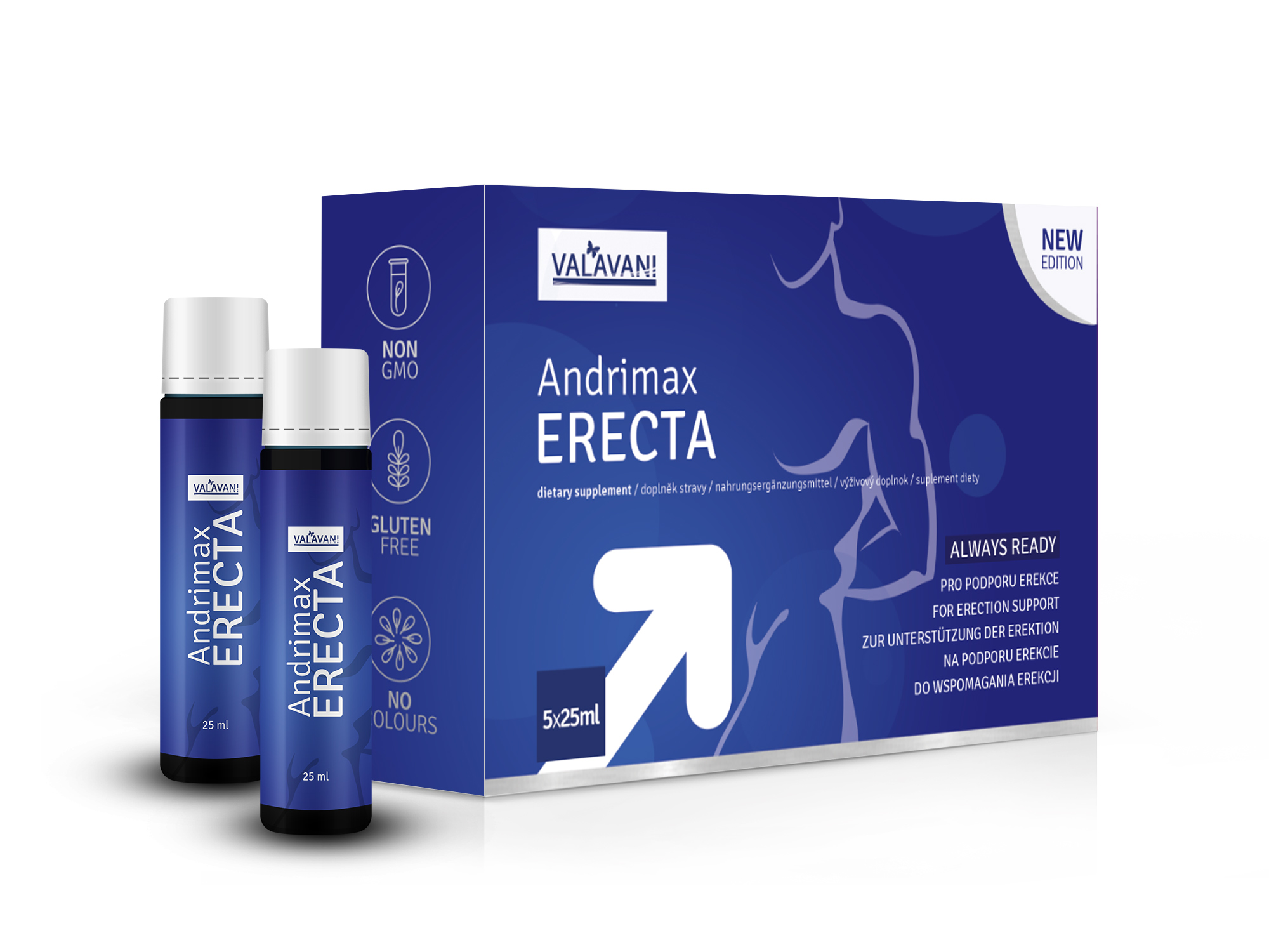 Andrimax ERECTA podpora erekce .: 1 balení 5x25ml