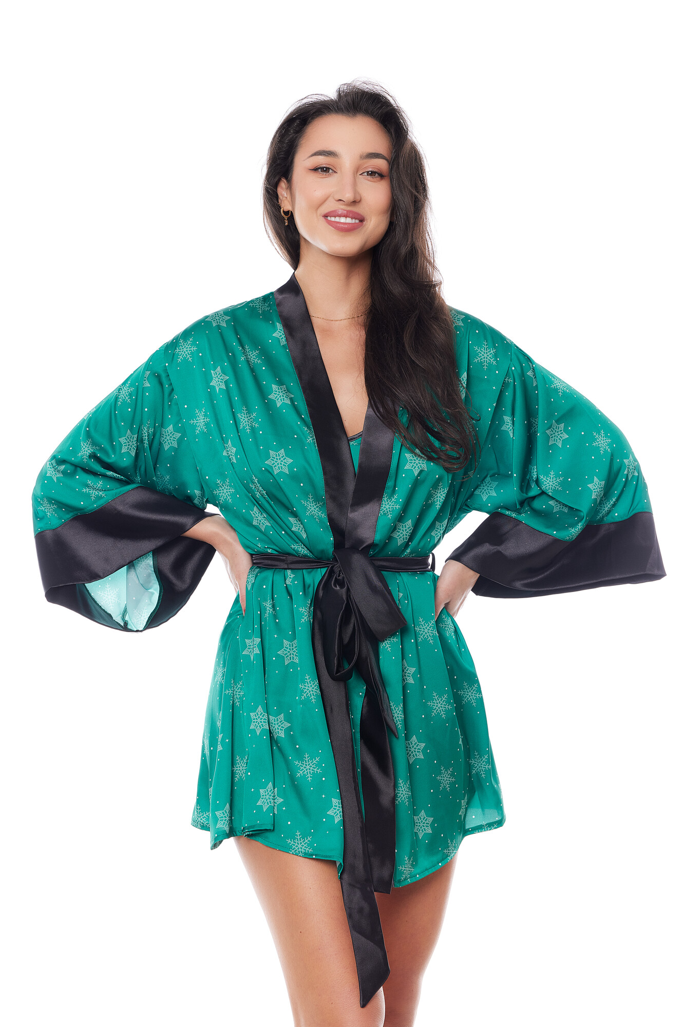 Krásný župan Aster robe green - Anais Velikost: XS