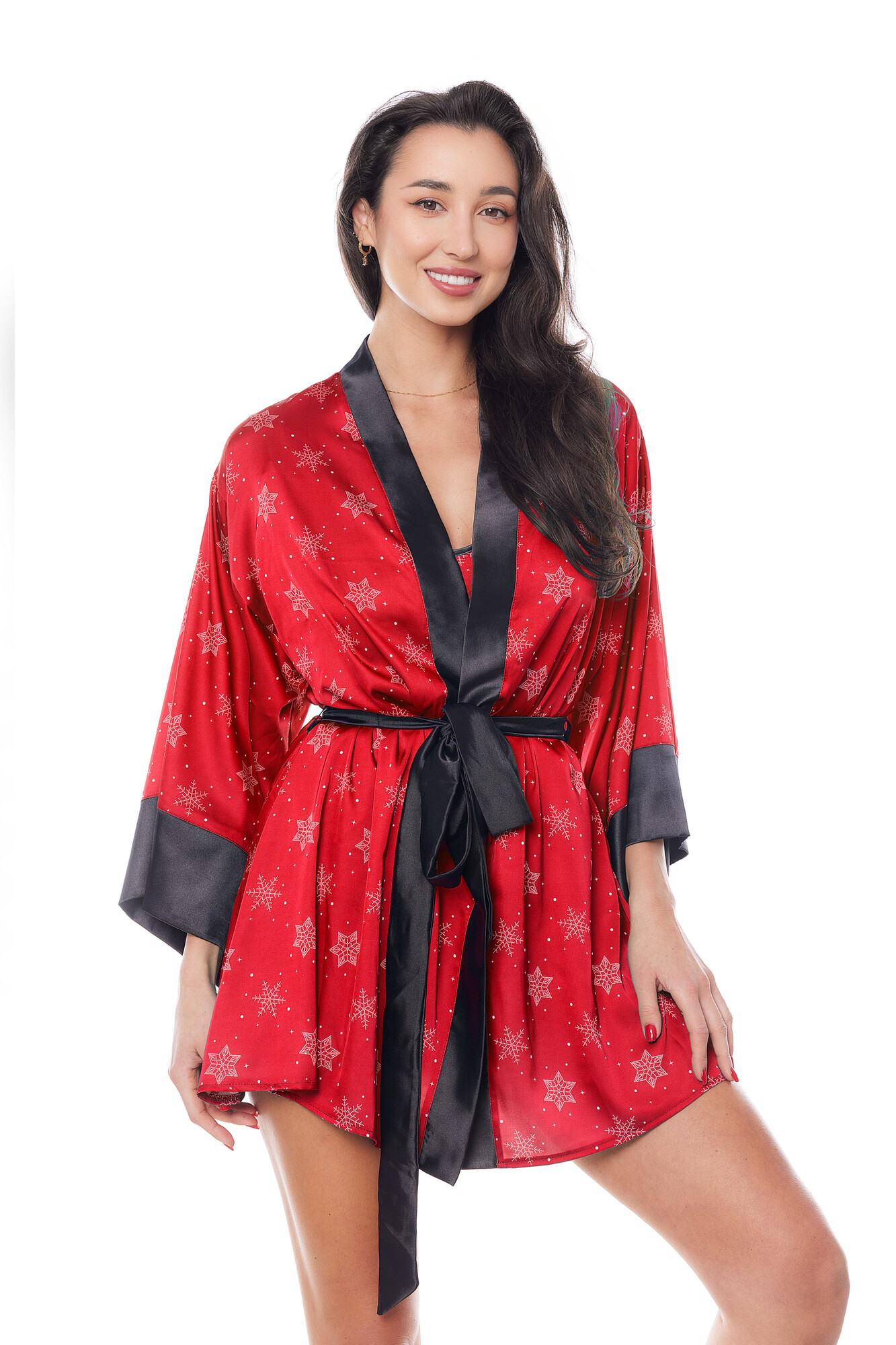 Krásný župan Aster robe red - Anais Velikost: XS