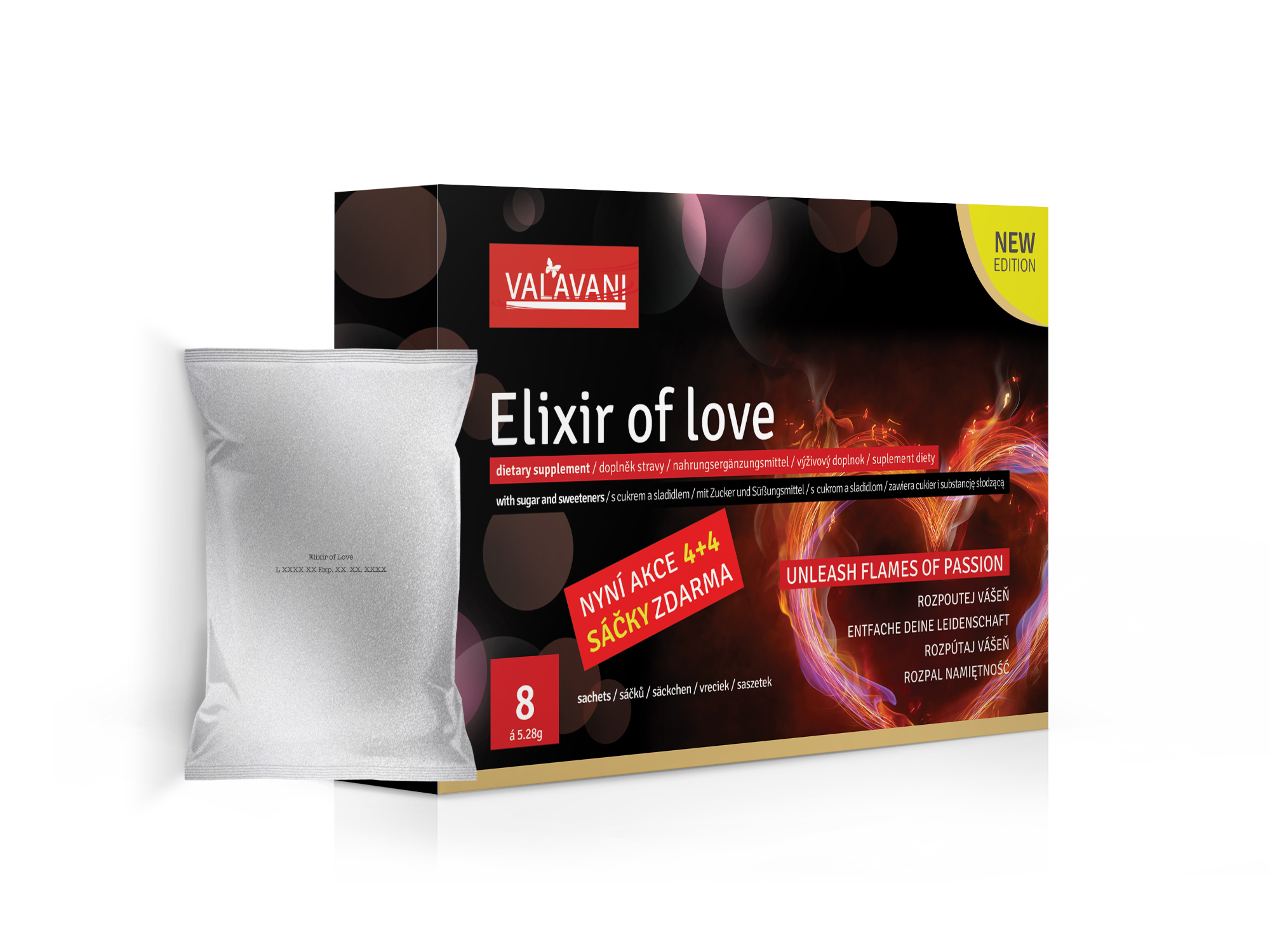 Elixir of love - afrodiziakum pro muže i ženy .: 1 balení 4 sáčky (á5,28g)