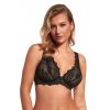 Dámská podprsenka / bralette 2366 Černá -LupoLine (Barva černá, Velikost 70D)