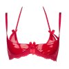 Dámská sexy podprsenka Plus Size V-8721 Červená - Axami