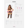 Výjimečný set Norides set with garter belt - Obsessive (Barva černá, Velikost XS/S)