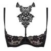 Dámská erotická podprsenka V-8241 Černá - Axami (Barva černá, Velikost 85B)