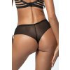 Dámské tanga Brasiliana V-10555 Černá - Axami (Barva černá, Velikost XS)