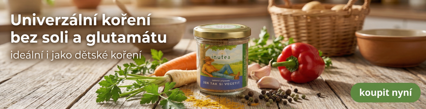 Zdravé dochucovadlo, vegeta, dětské koření