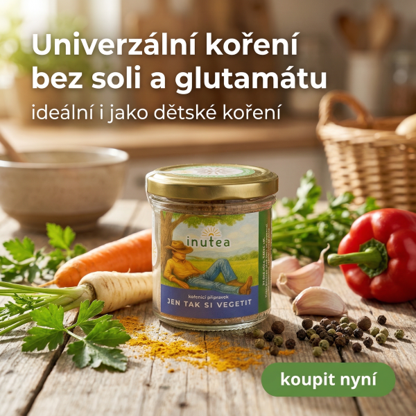 Dochucovadlo bez chemie, vegeta bez soli a glutamátu.
