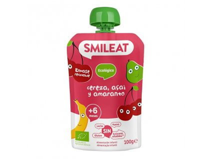 SMILEAT BIO kapsicka tresen acai amarant banan hruska 6M+ 100g