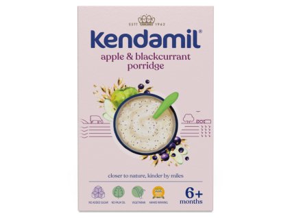 KENDAMIL Mléčná kaše s černým rybízem a jablky 6m+ 150 g