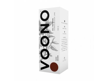 voono henna dark brown 100g