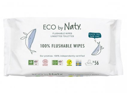 Eco by Naty flushable wipes 56